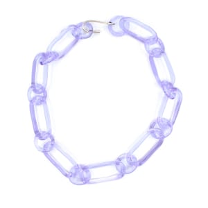 Lilac Oval & Circle Choker by Jane D'Arensbourg