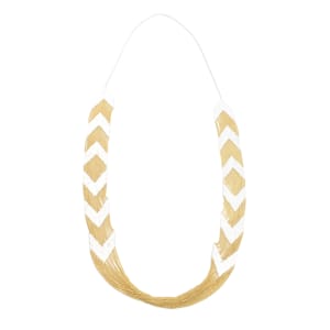 Brass and Silver Necklace by Hannah Keefe