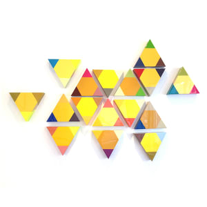 Triangle Wall Pieces by Kelly Defayette