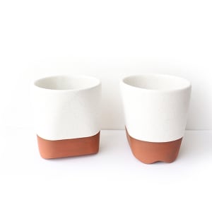 White Ripple Cups by Paul Eshelman