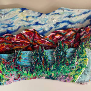 Persistence by Dawn Petrill  Image: Persistence- Acrylic and Mixed Media on Masonite Panels- 36" x 60" x 3.5"