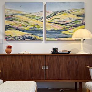 Hills and Valleys #1 - Diptych by Nicki Adani 