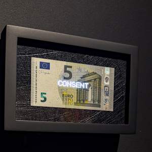 Planetary Values- 5 Euro Bill - Consent by Jorge Luis Vaca Forero