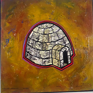 Igloo - mixed media by Meg Bernet, Image 1.