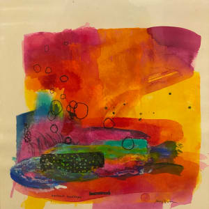 Abstract Landscape 3 - mono print by Meg (Marguerite) Bernet