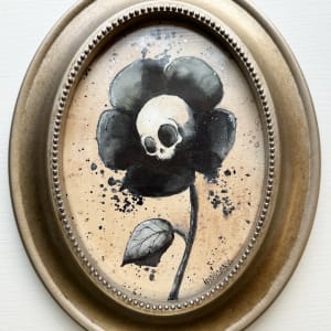 Shimmer Skull Flower by Krystlesaurus
