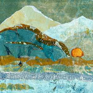 Blue and Gold Dream by Pamela Hirsch