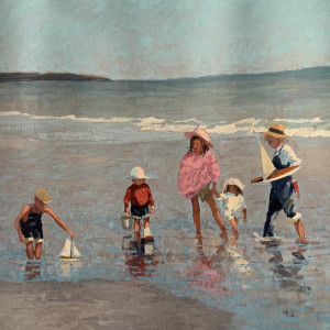Children at Beach Summer Fun by David Bareford, Image 1.