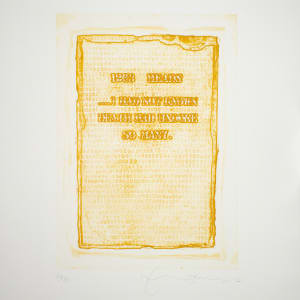 Dante, I Had Not Known That Death Had Undone So Many by Tom Phillips