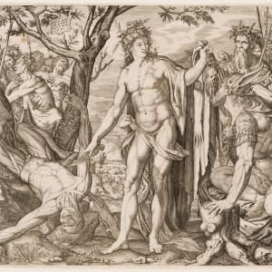 Apollo and Marsyas and the Judgement of Midas by Melchior Meier