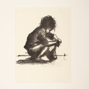 Child Playing with Top by Paul Resika