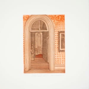 Terrace Hill with Engraving of Sankt Gottard, Mainz by Amy Namowitz Worthen