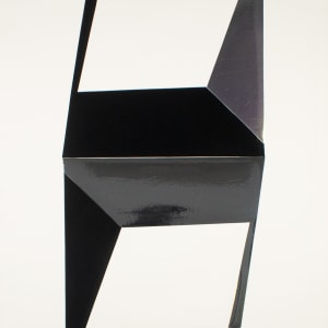 Double Vertical: Silver and Black by Beverly Pepper