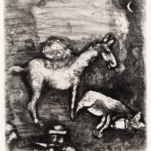Les deux mulets [The two mules], from Jean de la Fontaine, Fables, Paris, Tériade Editeur by Marc Chagall