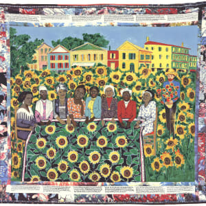 The Sunflowers Quilting Bee at Arles by Faith Ringgold