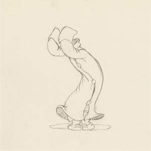 Snow White and the Seven Dwarfs "Silly Song" Rough Drawings (set of 9) by Disney 