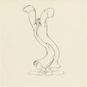 Snow White and the Seven Dwarfs "Silly Song" Rough Drawings (set of 9) by Disney 