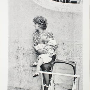 Young Mother and Child, Parnell Square, Dublin by Alen MacWeeney 