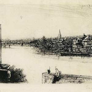 Battersea Reach by Francis Seymour Haden