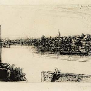 Battersea Reach by Francis Seymour Haden