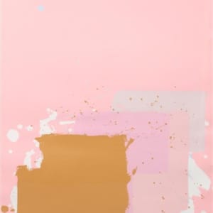 Brown Block on Pink by John Hoyland