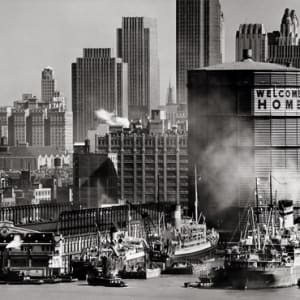 Hudson River Waterfront at Midtown by Andreas Feininger