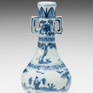 Chinese Blue and White Vase with Handles, Ming Dynasty by Unknown