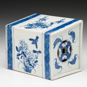 Chinese Blue and White Porcelain Pillow by Unknown