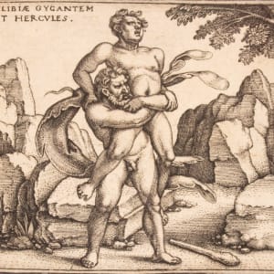 Hercules Suffocating Antaeus by Hans Sebald Beham