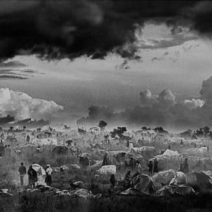 The first day of installation of the camp of Benako for the Rwandan Tutsi and Hutu Refugees, Tanzania by Sebastião Salgado