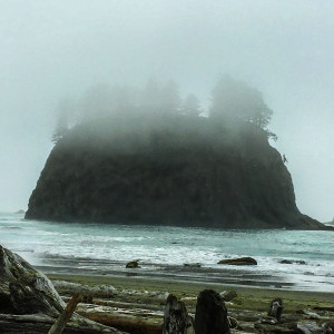Crying Lady Rock, Afternoon Fog by Rodney Buxton