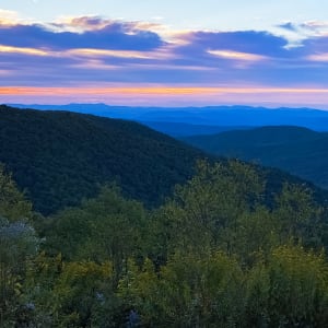Blue Ridge Mountains Pisgah Sunrise by Rodney Buxton
