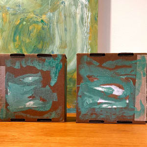 Lichen Box Diptych by Sherri Silverman