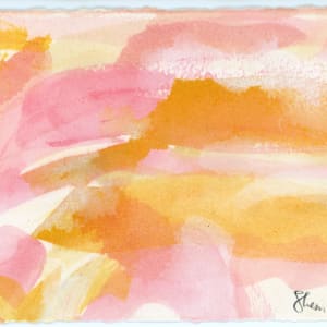 Luminous Landscape of Joy in Pink and Yellow by Sherri Silverman