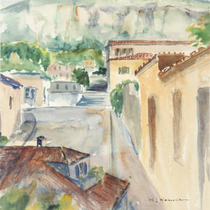 Acropolis from the Plaka by W.J. Wallace