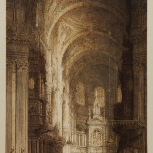 The Transept- Seville Cathedral by James Alphege Brewer