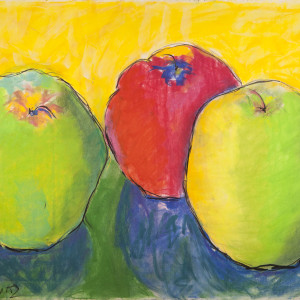 Three Apples by Kathleen Markowitz