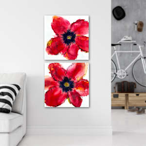Poppy Red 3 by Deborah Llewellyn  Image: virtual setting