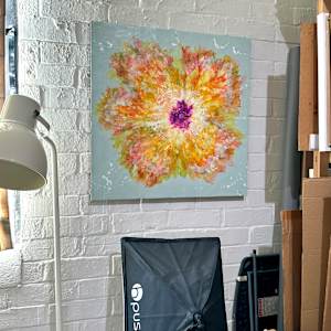 Taming the Kaleidoscope by Deborah Llewellyn  Image: hanging in my studio