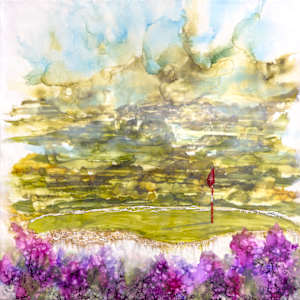 Lingering Late Light at #6 by Deborah Llewellyn