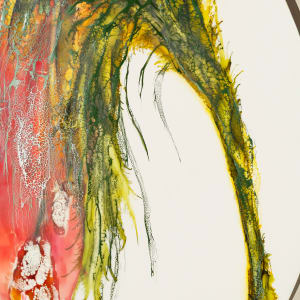 Red Joy Blooms in The Truffula Grove #1 by Deborah Llewellyn  Image: detail