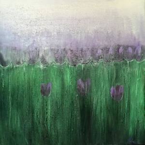 Purple Tulips by Ramin Abrahim