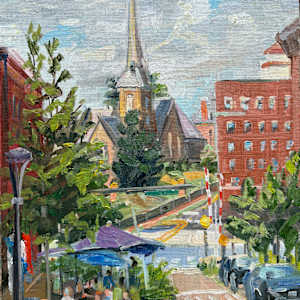 Lunchtime Baltimore St. by Elaine Lisle