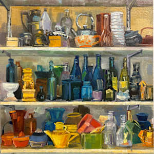 Stuff on Shelves by Elaine Lisle