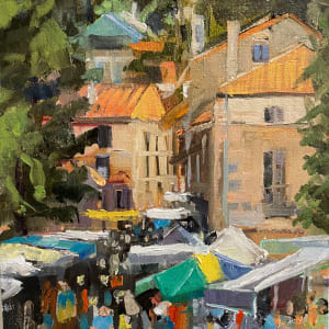 Riberac Market Day by Elaine Lisle