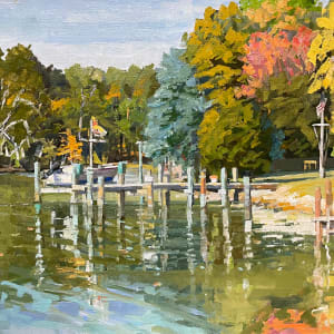 Fall Reflections Ship's Cove by Elaine Lisle