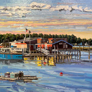 Bailey Island Dusk by Elaine Lisle