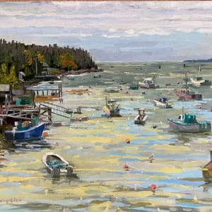 Mackerel Cove Boats by Elaine Lisle