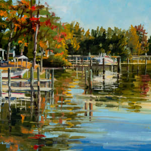 October Reflections Ships Cove by Elaine Lisle
