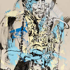 Ornette Coleman, Quick Draw Series by Al Moretti